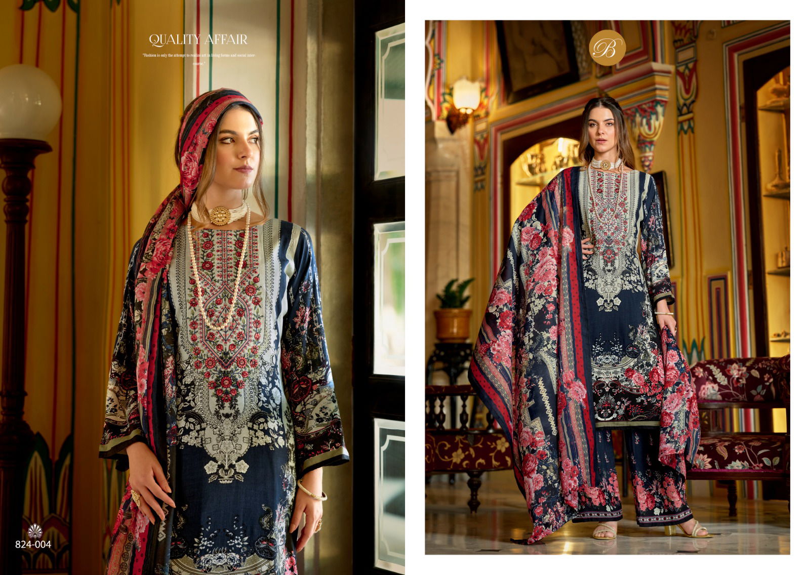 Dilshad Vol 4 Belliza Viscose Rayon Digital Printed Dress Material Wholesale Online